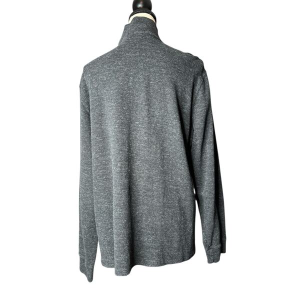 Polo Ralph Lauren Estate Rib Sweater in Marled Gray w/Partial Zipper Size Large - Picture 4 of 5
